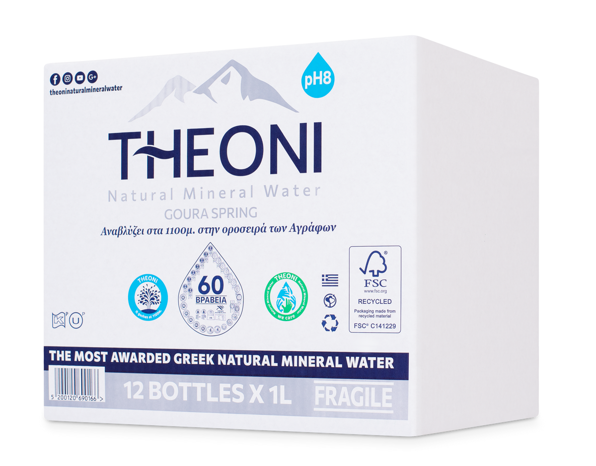 Theoni天然礦泉水(無氣) 1L - 希臘高端水